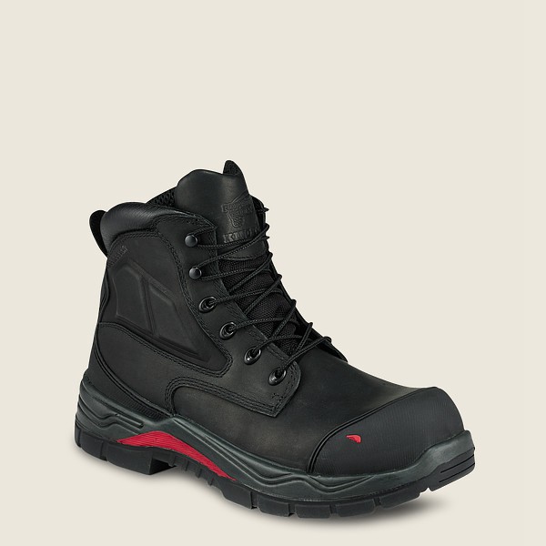 Red Wing Safety Bot Erkek - King Toe® Adc - 6-Inch Waterproof Toe - Siyah - 01OZTDIWC